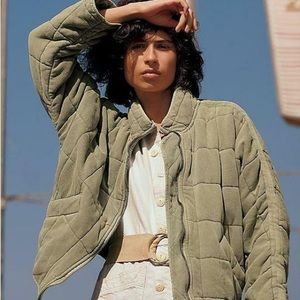 free people dolman quilted jacket